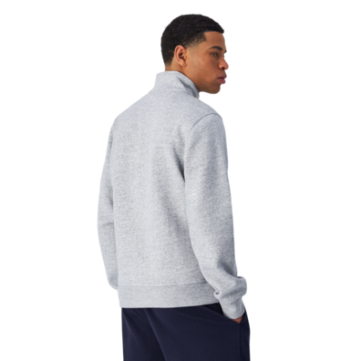 Champion Logo Fleece Full-Zip Basic Sweatshirt "Light Grey"