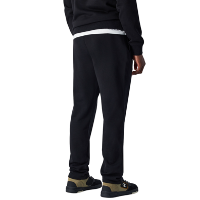 Champion Logo Straight Leg Fleece Joggers "Black"