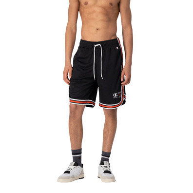 Champion Retro Basketball Mesh Shorts "Black-Red"