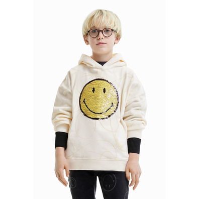 Desigual Junior Reversible Sequin Smiley® Hoodie