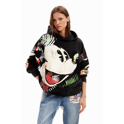 Desigual Oversize Mickey Mouse Sweatshirt "Black"