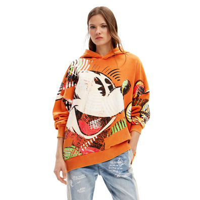 Desigual Oversize Mickey Mouse Sweatshirt "Orange"