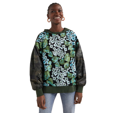 Desigual Oversized Flower Sweatshirt