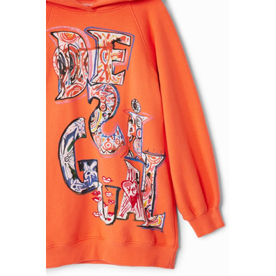 Desigual Sweatshirt Dress "Orange"