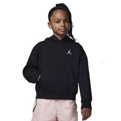 Jordan Girls Brooklyn Essentials Pullover Hoodie "Black"