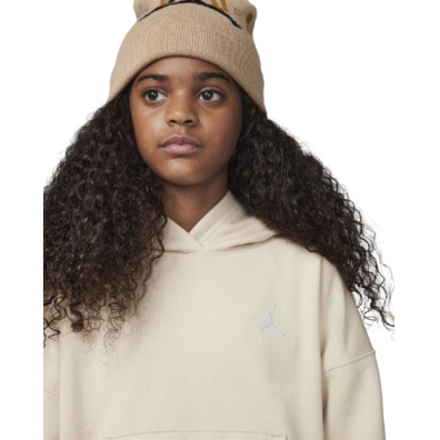 Jordan Girls Brooklyn Essentials Pullover Hoodie "Legend LT Brown"