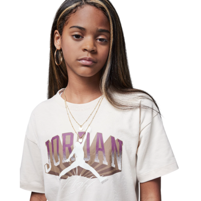 Jordan Girls JDB Push Through Graphic T-Shirt "Legend LT Brown"