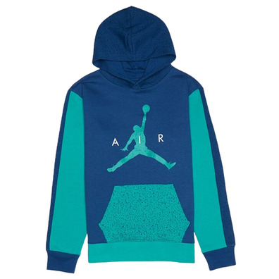 Jordan Kids Air Speckle Fleece Pullover Hoodie "French Blue"