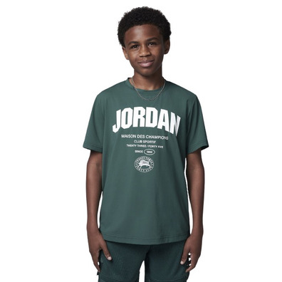 Jordan Kids JBD Des Champion DRI-FIT Tee "Oxidized Green"