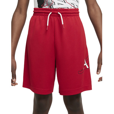 Jordan Kids Jumping Big Air Logo Mesh Short "Gym Red"