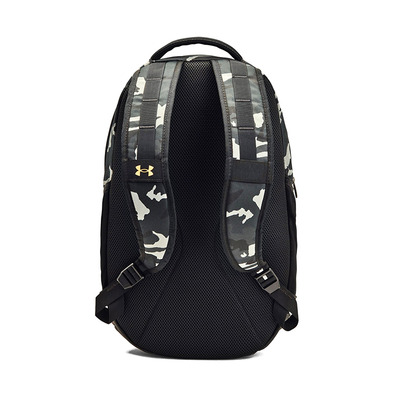 Mochila UA Hustle 5.0 "Black Metallic Gold"