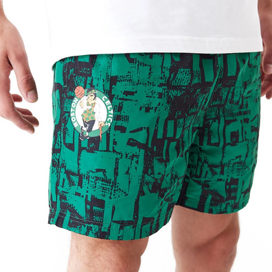 New Era NBA Boston Celtics Team All Over Print Shorts