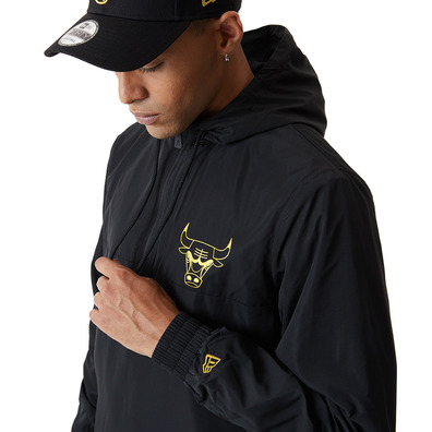 New Era NBA Chicago Bulls Metallic Windbreaker "Black-Gold"