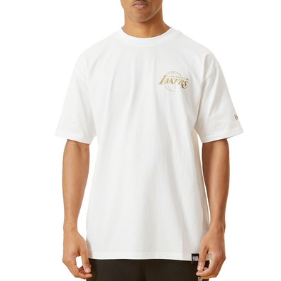 New Era NBA L.A Lakers Metallic Gold Print T-Shirt