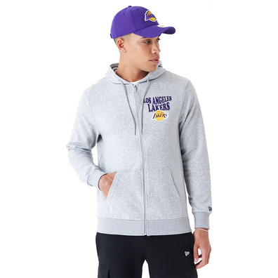 New Era NBA L.A Lakers Script Red Full Zip Hoodie