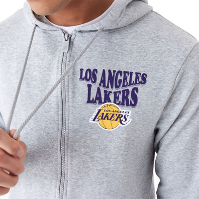 New Era NBA L.A Lakers Script Red Full Zip Hoodie