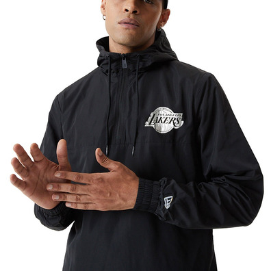 New Era NBA Los Angeles Lakers Metallic Windbreaker "Black-Silver"