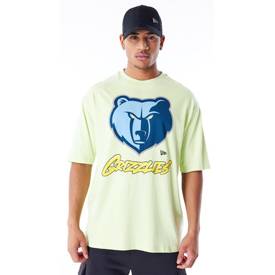 New Era NBA Memphis Grizzlies Wordmark Pastel Green Oversized T-Shirt