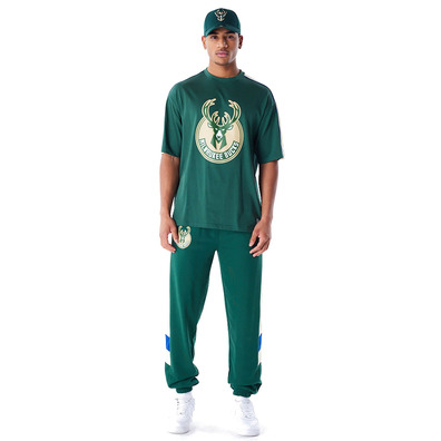 New Era NBA Milwaukee Bucks Panel Oversized T-Shirt