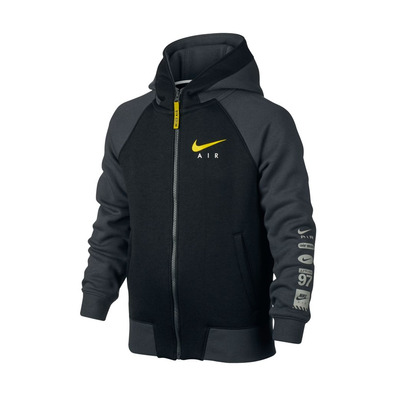 Nike Niño Air Hoodie Boys (060/anthracite/black/electrolime)