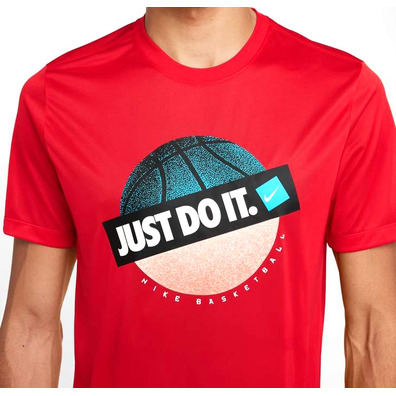 Nike Camiseta Dri Fit Basket Just Do It "Red"