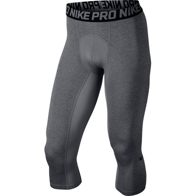 Nike Pro Men's Training 3/4 Training Tights (091/Carbon Heather/Black)