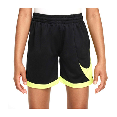 Nike Kids Swoosh Multi+ Dri Fit Short "Black Volt"