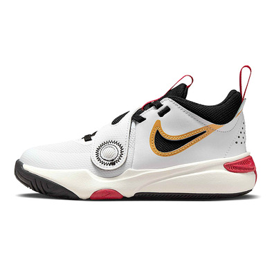 Nike Team Hustle D 11 (PS) "White Metallic Gold"