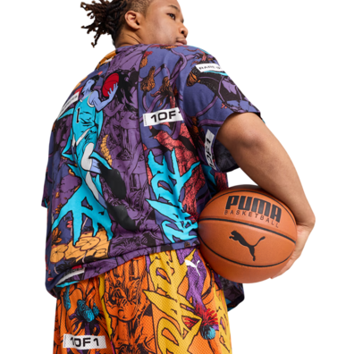 Puma Basketball Melo Phoenix AOP Shorts "Orange Glow"