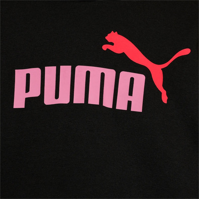 Puma Girls ESS Logo Cropped Hoodie G "Black"