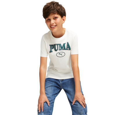 Puma Junior SQUAD Tee B "Warm White"