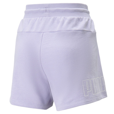 Puma Power Colorblock High-Waist Shorts "Spring Lavender"