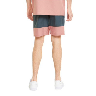 Puma Power Colorblock Woven Shorts 9" "Dark Slate-Rosette"