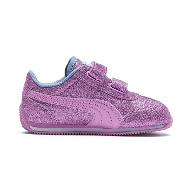 Puma Whirlwind Glitz V Kids Trainers (Orchid/CERULEAN)