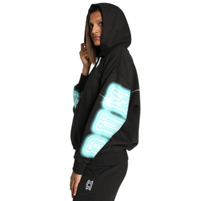 Puma Womans Basketball Art-Hitect Sparkle OS Hoodie "Black"