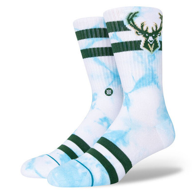 Stance Casual NBA Bucks Dyed Crew Socks "Blue"