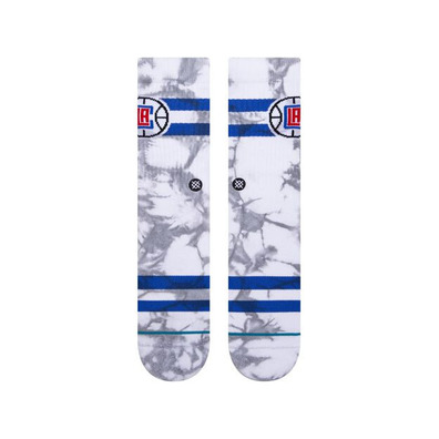 Stance Casual NBA Clippers Dyed Crew Socks "Silver"