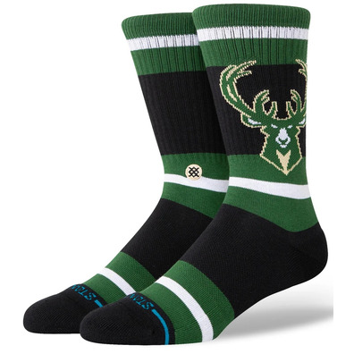 Stance Casual Prep Milwaukee Bucks Crew Socks