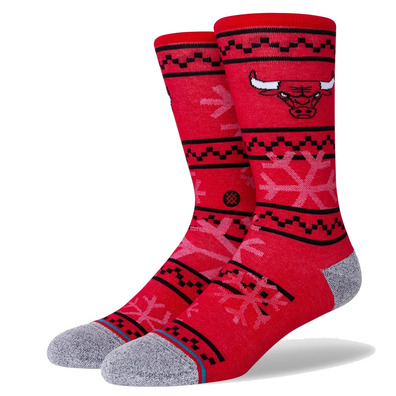 Stance NBA Chicago Bulls Frosted 2 Crew Socks "Red"