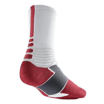 Calcetines Nike Hyper Elite Basket Crew (160/blanco/rojo/gris)