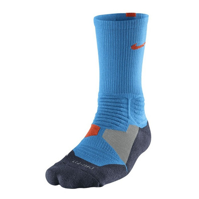 Calcetines Nike Hyper Elite Basket Crew (448/azul/gris/naranja)