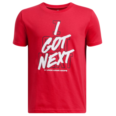 UA Boys' Basketball Hoops Next Short Sleeve Tee "Red"