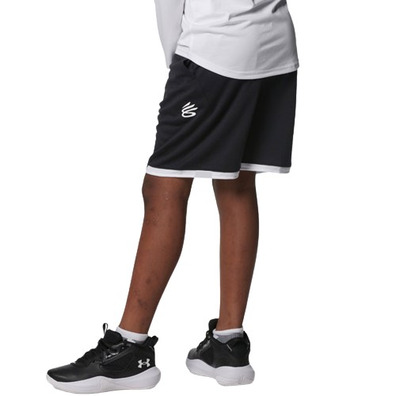 UA Boys Curry Big Splash Short "Black-White"