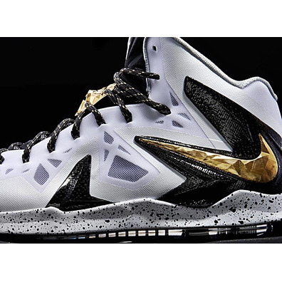 Lebron X P.S. Elite+ "Goldhome" (100/white/oro/negro)