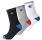 Champion 3 Pack Crew Logo Socks "Black-Blue-Red"