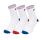 Champion 3 Pack Crew Logo Socks "White-Blue-Red"