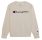 Champion Embroidered Big Logo Crewneck Sweatshirt "Beige"