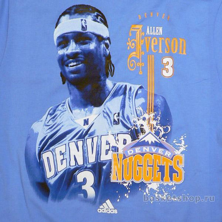 Camiseta Adidas Shad Splat Iverson (celeste/blanco)