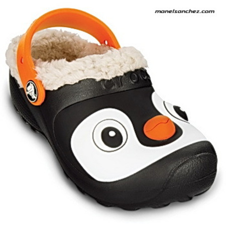 Crocs Penguin Lined Clog  (negro)