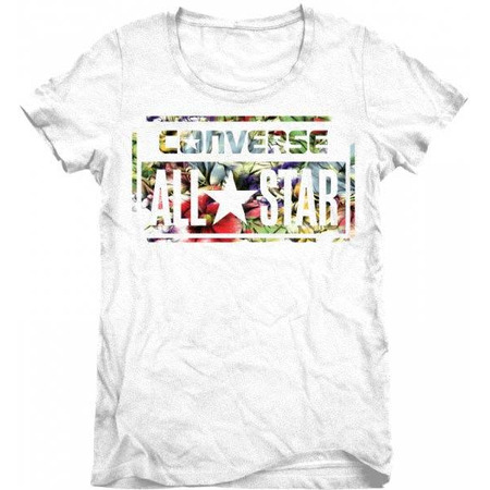 Converse Camiseta Mujer Hibiscus All Star Flowery (blanco)